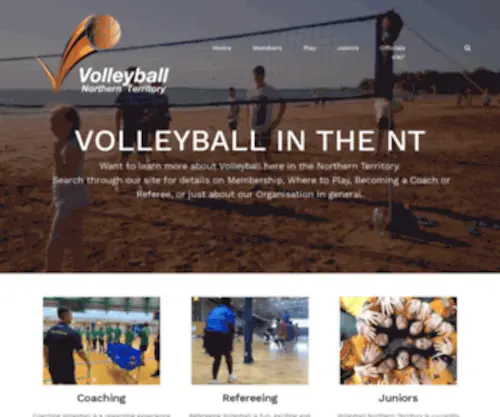 Volleyballnt.com.au(Maintenance mode) Screenshot