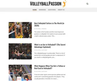 Volleyballpassion.com(Volleyball is our live) Screenshot