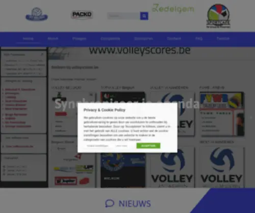 Volleypacko.be(Volley Packo) Screenshot