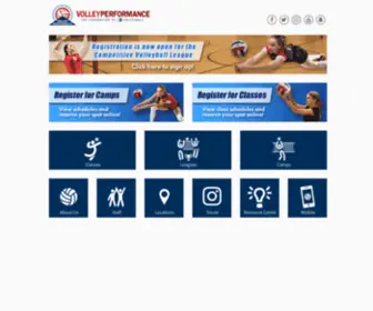 Volleyperformance.com(The Foundation of A5 Volleyball) Screenshot