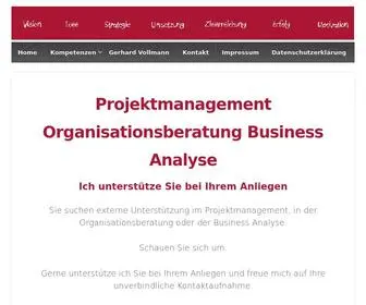 Vollmann-Consult.de(Organisationsberatung und Business Analyse) Screenshot