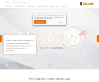 Vollmer-Group.com(PKD-Rotationswerkzeuge, Bandsägen, Kreissägen schärfen mit VOLLMER) Screenshot