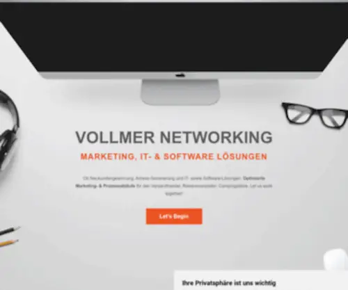 Vollmer-Networking.de(Vollmer networking) Screenshot