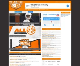 Volnation.com(Tennessee Vols Football) Screenshot