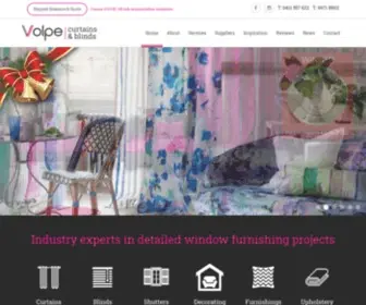 Volpecurtainsandblinds.com.au(Custom Curtains and Blinds Sydney Northern Beaches) Screenshot