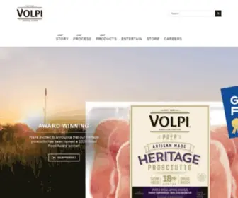 Volpifoods.com(Artisan Cured Meats) Screenshot
