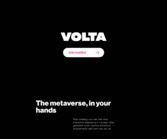 Volta-XR.com(Volta XR) Screenshot
