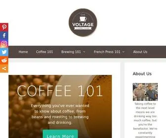 Voltagecoffee.com(Voltage Coffee) Screenshot