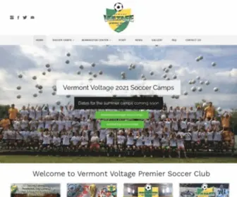 Voltagesportsclub.com(Vermont Voltage Soccer Camps) Screenshot