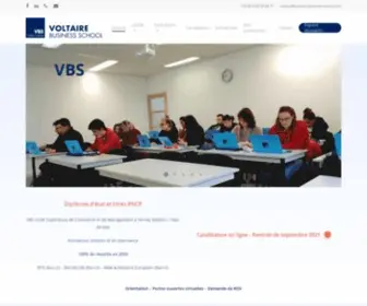 Voltaire-Business-School.com(Ecole) Screenshot