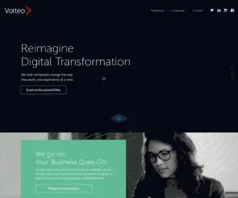 Volteo.com(Reimagine Digital Transformation) Screenshot