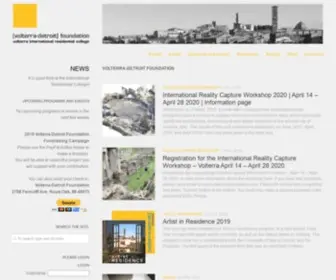 Volterra-Detroit.org(Volterra-Detroit Foundation) Screenshot