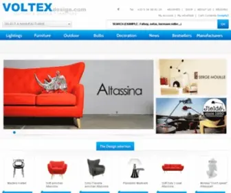 VoltexDesign.com(Sale of design furniture and lighting of major brands Artemide) Screenshot