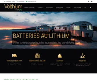 Volthium.com(Batteries LiFePO4) Screenshot