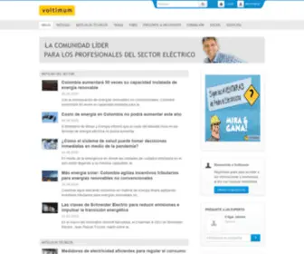 Voltimum.com.co(Sector Eléctrico Colombia energía) Screenshot