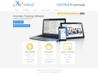 Voltraksoftware.com(Volunteer Tracking System and Management Software by Benan Systems LLC) Screenshot