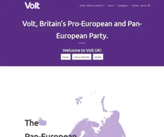 Voltuk.eu(Volt UK) Screenshot