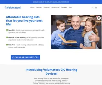 Volumators.com(Enjoy Life with our Hearing Devices) Screenshot