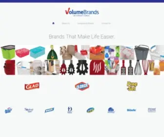 Volumebrandsint.com(Brands for a Better Life) Screenshot