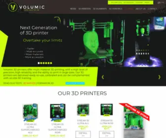 Volumic3D.com(Imprimantes 3D Pro fabriquées en France) Screenshot