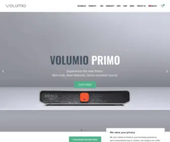 Volumio.com(Home) Screenshot