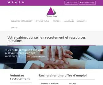 Voluntae.fr(Cabinet de recrutement spécialisé) Screenshot