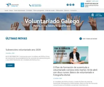Voluntariadogalego.org(Voluntariado Galego) Screenshot