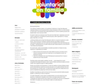 Voluntariatenfamilia.org(Voluntariat en Família) Screenshot