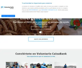Voluntarioslacaixa.org(Voluntariado CaixaBank) Screenshot
