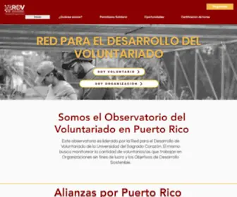 Voluntariospuertorico.com(Red para el Desarrollo del Voluntariado) Screenshot