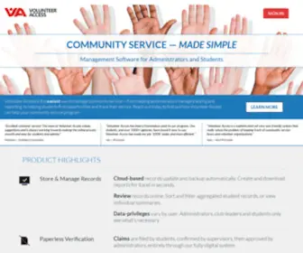Volunteeraccess.com(Volunteer Access) Screenshot