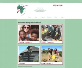 Volunteerafrica.co.za(Volunteer Programs Africa) Screenshot