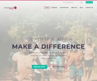 Volunteerafrica.com(Volunteer In Africa Teaching) Screenshot