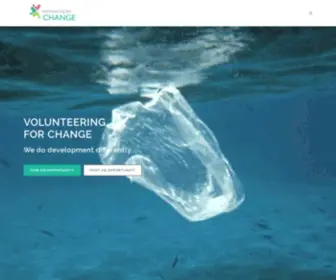 Volunteeringforchange.org(Volunteering for Change) Screenshot