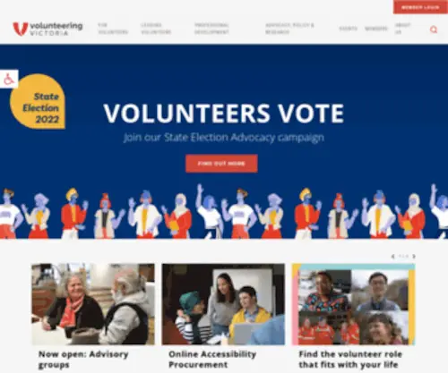 VolunteeringVictoria.com.au(Volunteering victoria) Screenshot