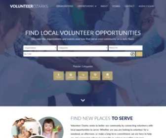 Volunteerozarks.com(Volunteerozarks) Screenshot