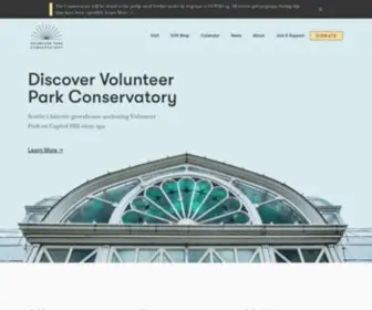 Volunteerparkconservatory.org(Discover Volunteer Park Conservatory) Screenshot
