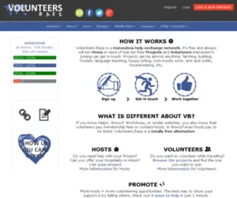 Volunteersbase.com(Volunteers Base) Screenshot