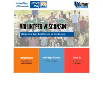 Volunteerwisconsin.org(Volunteer Wisconsin) Screenshot