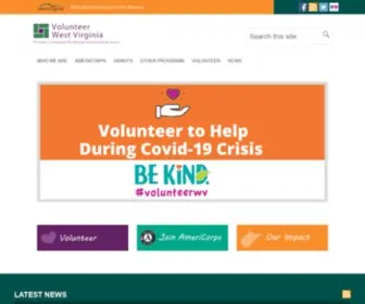 Volunteerwv.org(Your link to making a difference) Screenshot