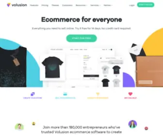 Volusion.biz(Ecommerce Website Store & Shopping Cart Software) Screenshot