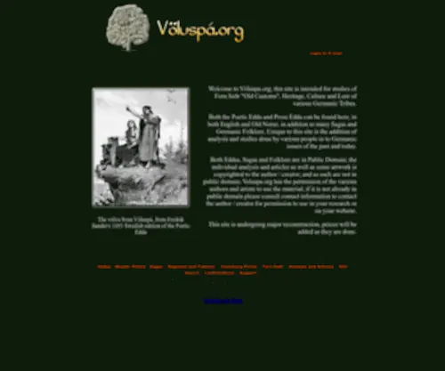 Voluspa.org(Vóluspá) Screenshot