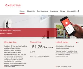 Volutiongroupplc.com(Volution Group plc) Screenshot