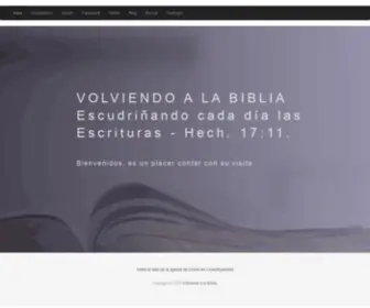Volviendoalabiblia.com.mx(Volviendo a la Biblia) Screenshot