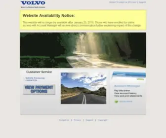 Volvocarfinance.com(Volvo Car Finance North America Vehicle Financing) Screenshot