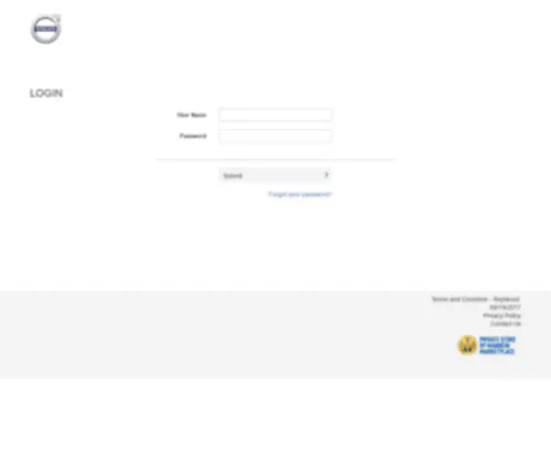 Volvocarsdirectauction.com(Volvo Remarketing System) Screenshot