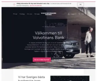 Volvofinans.se(Välkommen till The Mobility Bank) Screenshot