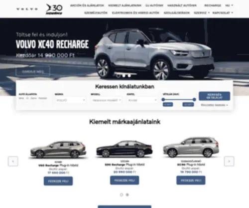 Volvohovany.hu(Volvo Hovány) Screenshot