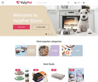 Volypet.com(Online shopping for Pet Supplies with free shipping) Screenshot