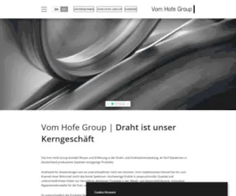 Vom-Hofe-Draht.de(Vom Hofe Group) Screenshot